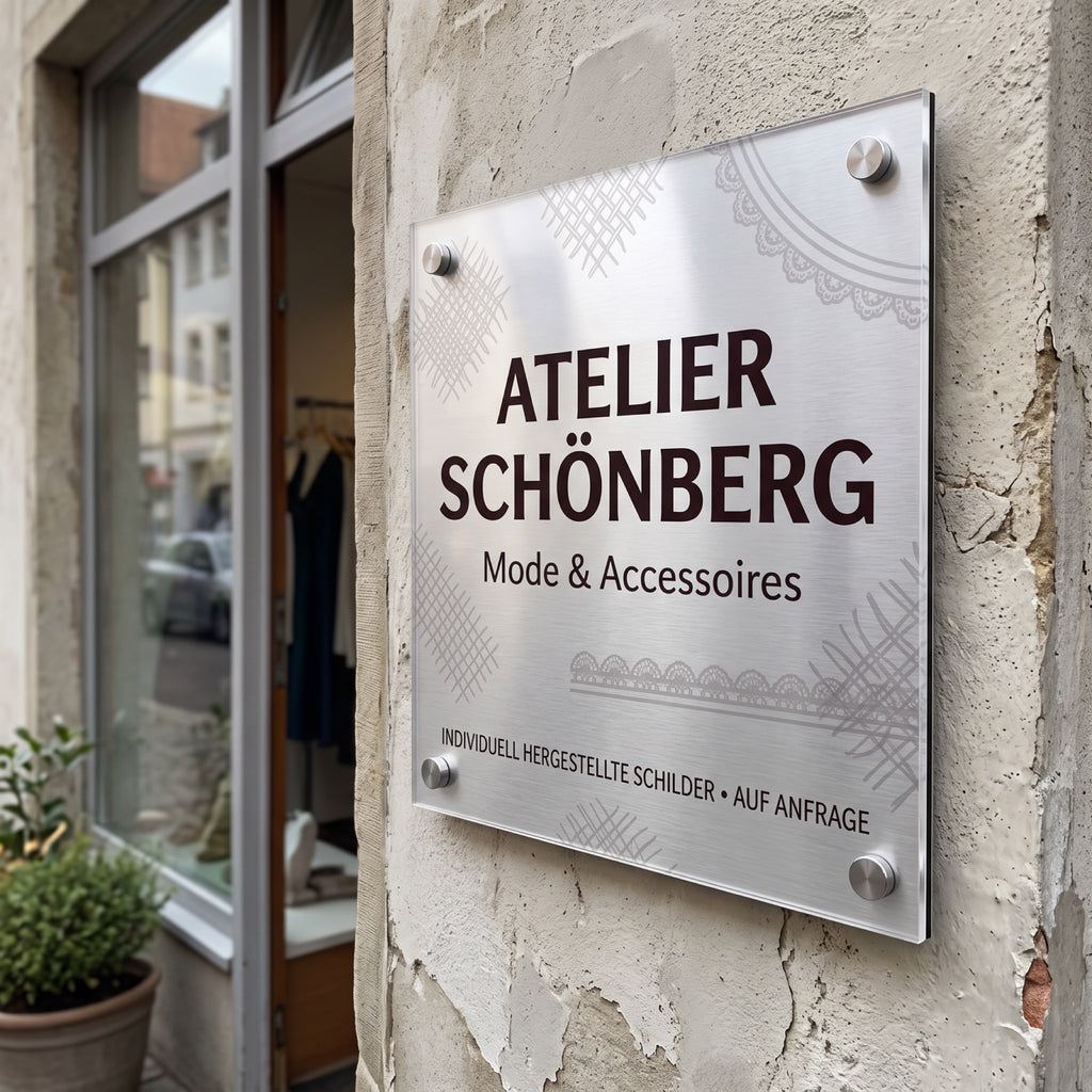 Dibond silber gebürstet