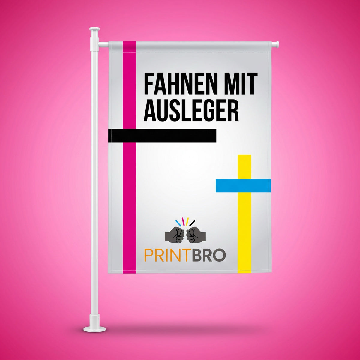 Fahnen mit Ausleger