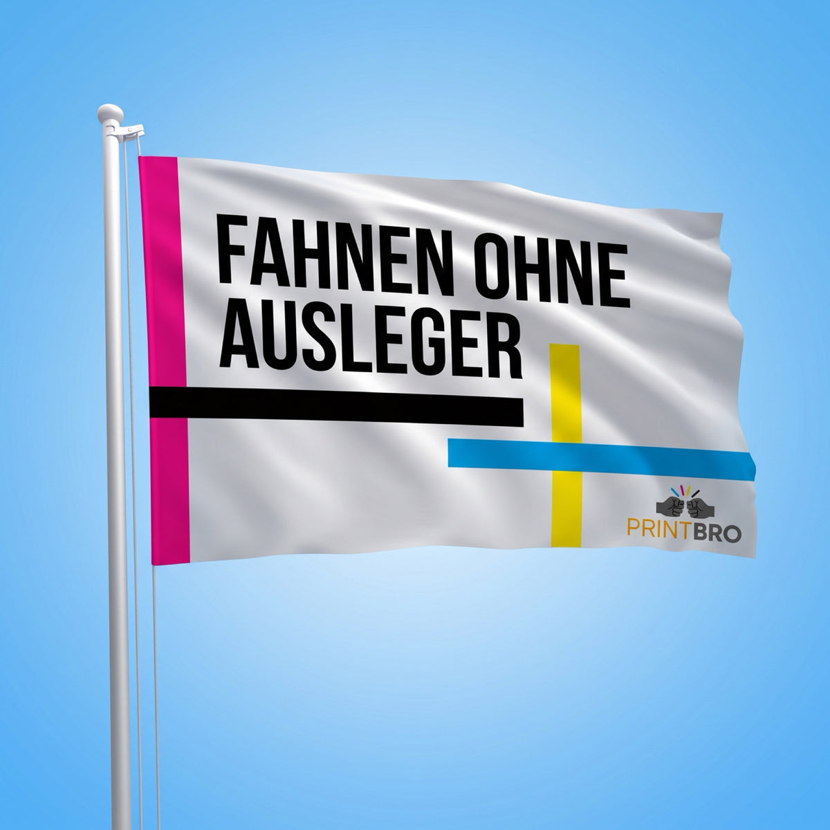 Fahnen ohne Ausleger
