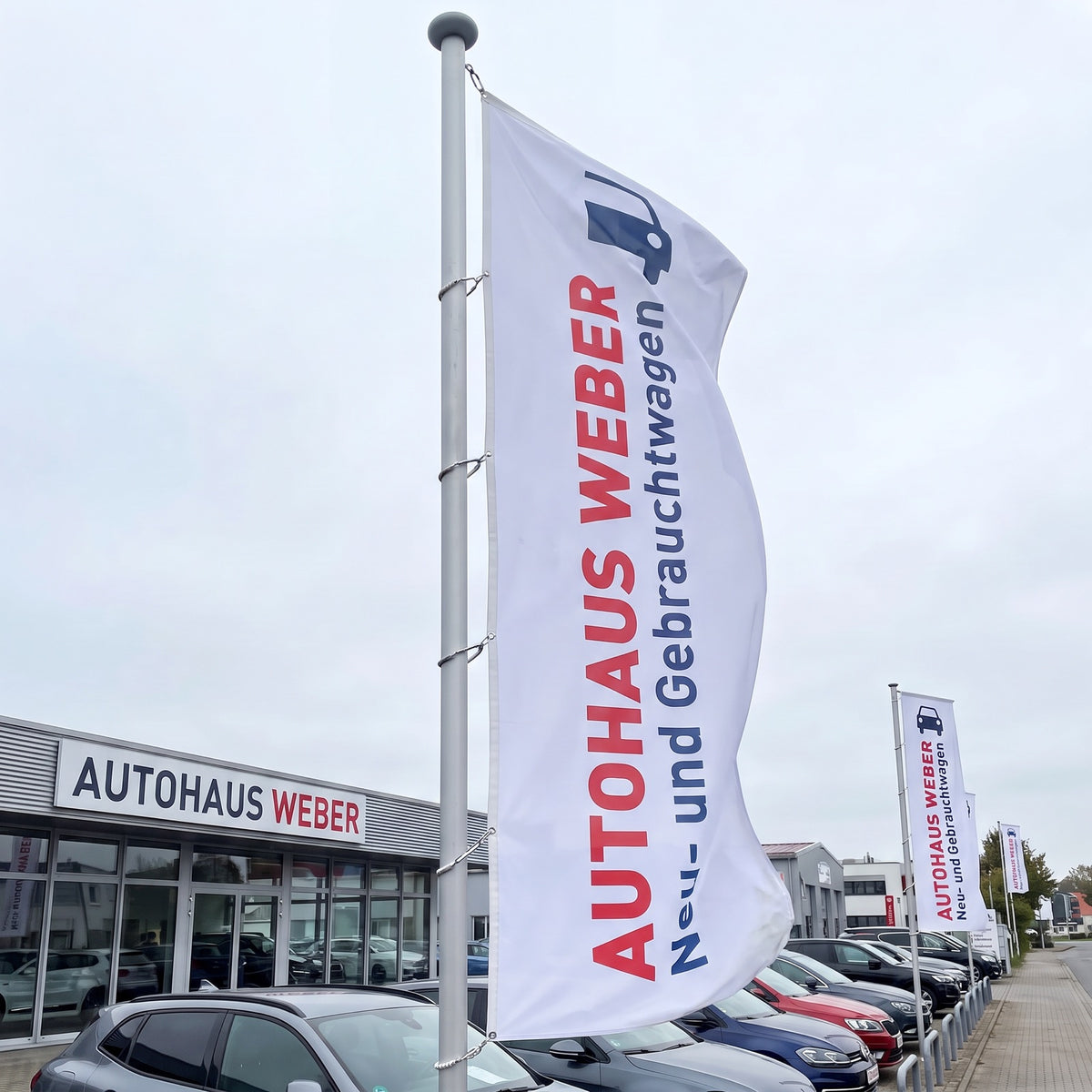 Fahnen ohne Ausleger