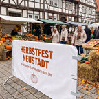 Hussen für Absperrgitter