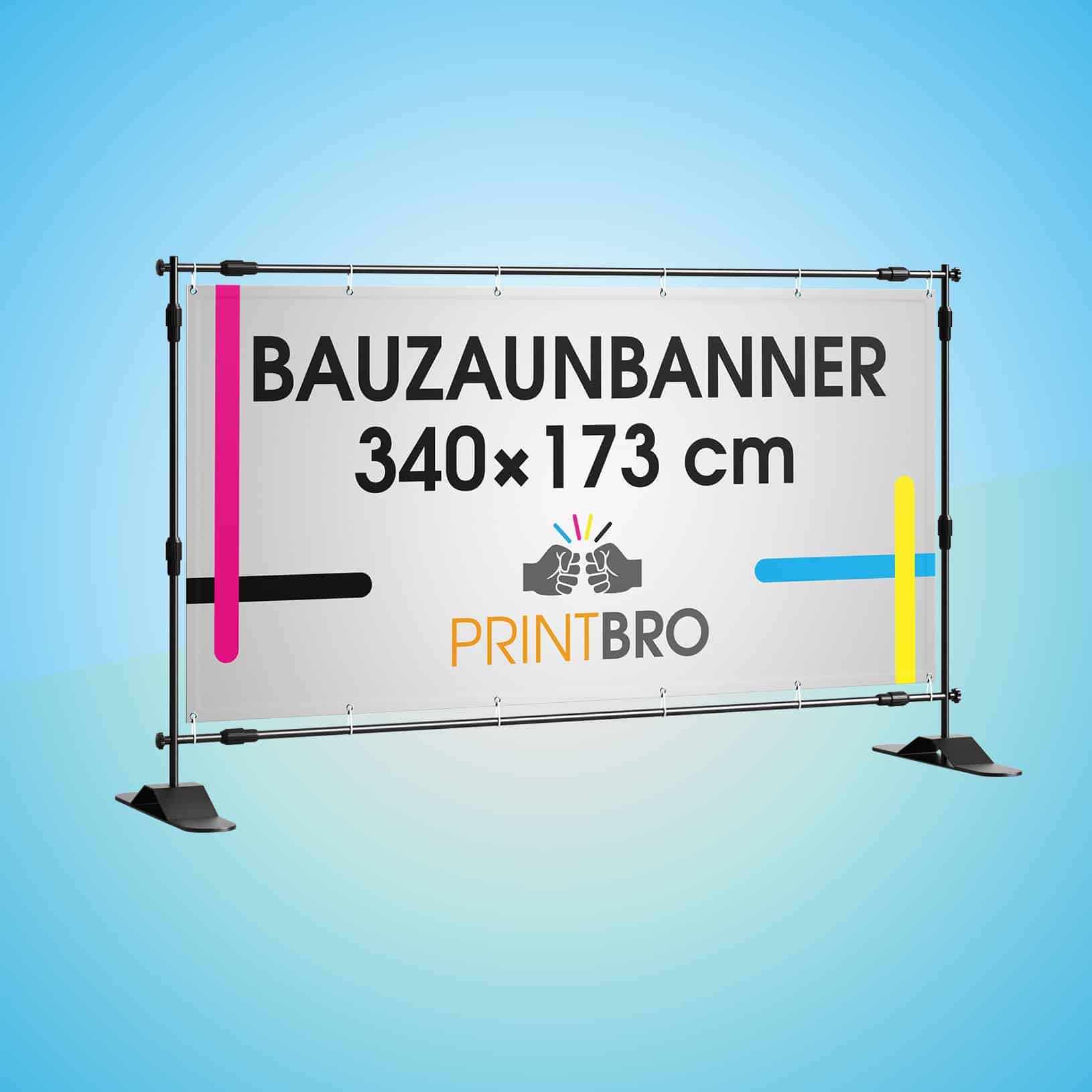 Bauzaunbanner 340 X 173 Cm Printbro